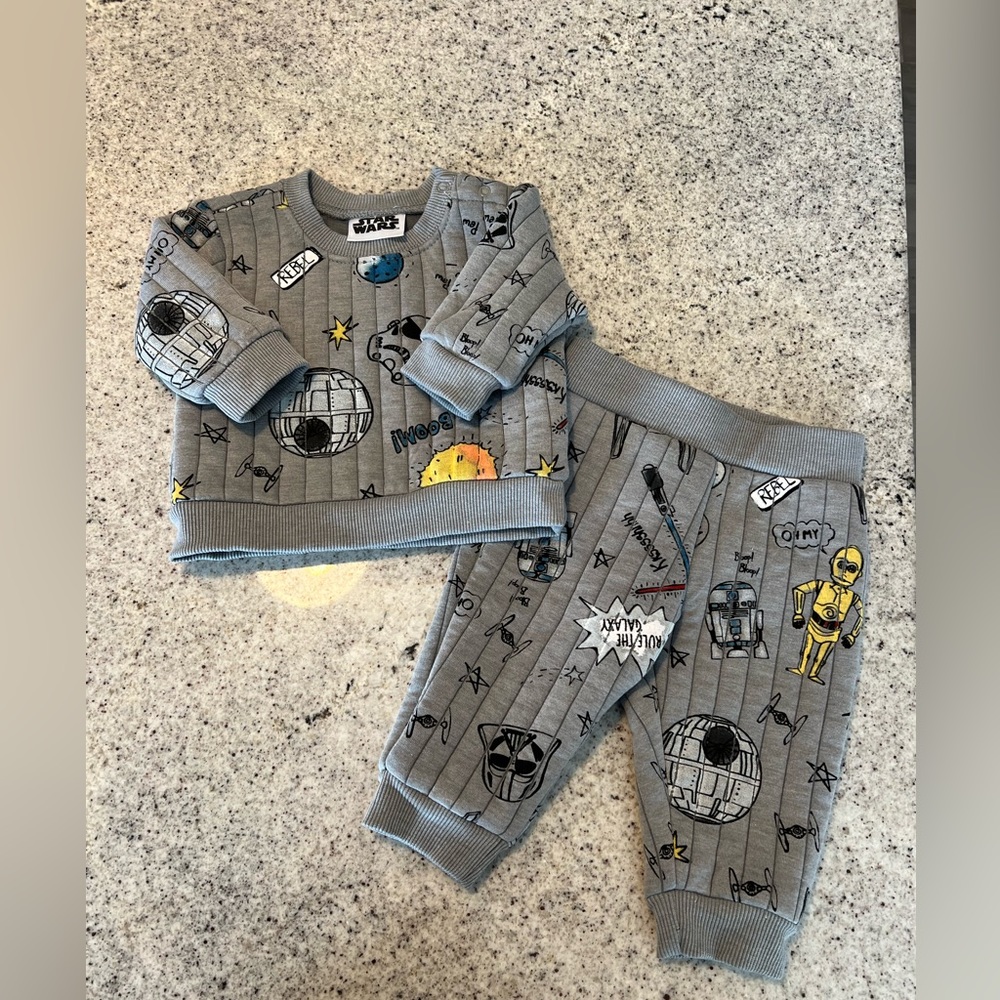 Star Wars Outfit Baby 0-3 Months